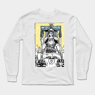 The Chariot - A Geometric Tarot Print Long Sleeve T-Shirt